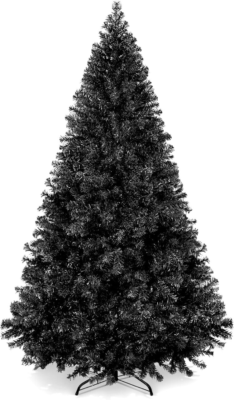 Unlit Artificial Christmas Tree Realistic Hinged Pine with Foldable Base for Holiday Décor
